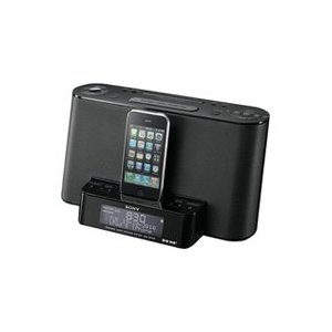 Sony XDR-DS12iP Lautsprecher Dock für Apple iPod/iPhone mit DAB/DAB+ Uhrenradio schwarz