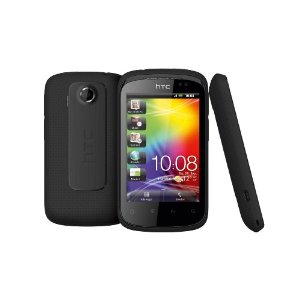 HTC Explorer Smartphone (8,1 cm (3,2 Zoll) Display, Touchscreen, 3,15 Megapixel Kamera, Android 2.3 OS) smart schwarz