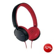 Philips SHL5000 Headband DJ-Style Kopfhörer schwarz/rot
