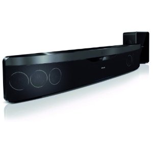 Philips HTS7140/12 3D Blu-ray Soundbar Heimkino-System (3D, USB 2.0, Ambisound, HDMI 1.4 ARC, 500 W, DivX-Ultra, MKV) schwarz