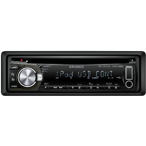 Kenwood KDC-455UW CD-MP3-Tuner (Apple iPod-ready, USB 2.0) schwarz mit weißer Tastenbeleuchtung