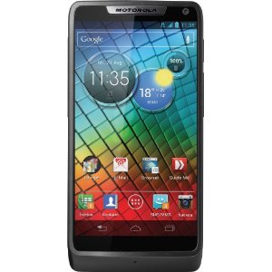 Motorola RAZR i Smartphone (10,9 cm (4,3 Zoll) Touchscreen, 8 Megapixel Kamera, 2,0 GHz Intel Atom Prozessor, Micro USB, Android 4.0 OS) schwarz