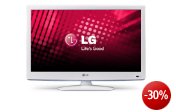 LG 32LS359S 81 cm (32 Zoll) LED-Backlight-Fernseher, Energieeffizienzklasse A (HD-Ready, 100Hz MCI, DVB-T/C/S) weiß