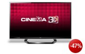LG 55LM615S 140 cm (55 Zoll) Cinema 3D LED-Backlight-Fernseher, Energieeffizienzklasse A (Full-HD, 200Hz MCI, DVB-T/C/S) schwarz