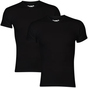 Bench Men's 2 Pack V Neck T-Shirt - Black
