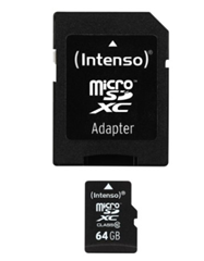 Bild zu Intenso Micro SDXC 64GB Class 10 Speicherkarte inkl. SD-Adapter für 22,22€