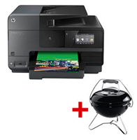 Bild zu [Nur für Geschäftskunden] HP Officejet Pro 8620 e-All-in-One Tintenstrahl-Drucker + GRATIS Weber Grill Smokey Joe Premium für 215,37€