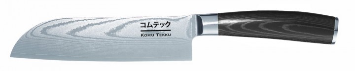 Bild zu 17 cm Santoku Damastmesser Komu Tekku für 49€ inkl. Versand