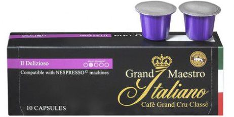 Bild zu 100 Kaffee-Kapseln Grand Maestro Italiano Il Delizioso (Nespresso geeignet) für 9,45€ inkl. Versand