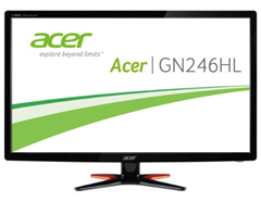 Bild zu Acer Predator GN246HLBbid 61 cm (24 Zoll) Monitor (VGA, DVI, HDMI, 1ms Reaktionszeit) für 199€