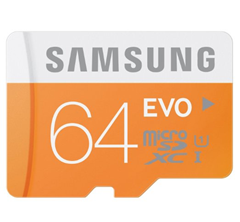 Bild zu Samsung microSDXC EVO 64GB Class 10 Speicherkarte für 22,73€