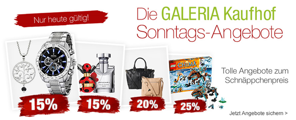 Bild zu Galeria Kaufhof Sonntags-Angebote, z.B. 20% bodum + weitere Rabatte möglich