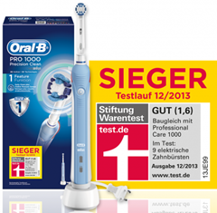 Bild zu Braun Oral-B elektrische Zahnbürste PRO 1000 Precision Clean für 39,99€