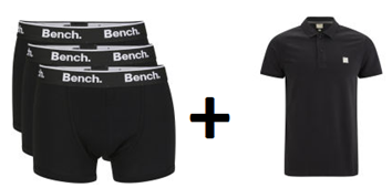 Bild zu 3er Pack Bench Boxershorts kaufen + Bench Polo Shirt gratis dazu erhalten