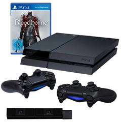Bild zu [Knaller] PlayStation 4 – Konsole inkl. Bloodborne + 2 DualShock 4 Wireless Controller + Kamera für 389€