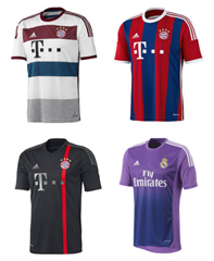 Bild zu Adidas FC Bayern München, Spanien und Real Madrid Fussballtrikots für je 29,95€