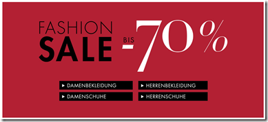 Bild zu Amazon: Fashion Sale mit bis zu 70% Rabatt auf die UVP