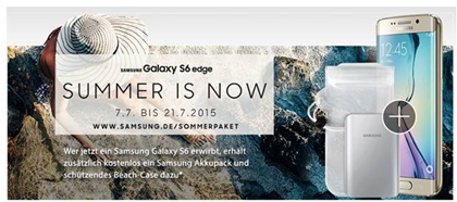 Bild zu Samsung S6 oder Samsung S6 Edge kaufen + Akku inkl. Beachcase gratis erhalten