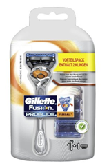 Bild zu Gillette Fusion ProGlide Flexball Rasierer Chrome Edition, Vorteilspack mit 2 Klingen für 6,95€