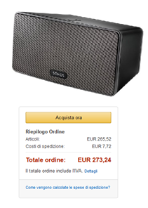 Bild zu Sonos PLAY:3 Lautsprecher für 273,24€