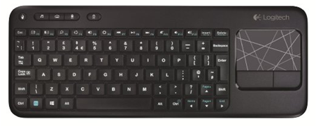 Bild zu Logitech K400 Wireless Touch Tastatur (QWERTZ, deutsches Tastaturlayout) für 17,90€