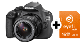 Bild zu CANON EOS 1200D Spiegelreflexkamera inkl. 18-55mm Objektiv + Eyefi 16GB WiFi-Speicherkarte (18 Megapixel, CMOS) für 269€