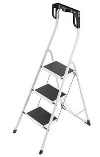 Bild zu bis max. 19 Uhr: Hailo Stahl-Klapptritt Safety ErgoPlus 3 Stufen für 34,95€