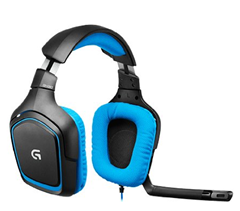 Bild zu Logitech G430 Gaming Headset für PC und PS4 in blau für 39€