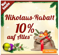 Bild zu Plus.de: nur heute zum Nikolaus 10% Rabatt auf fast Alles
