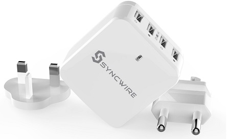 Bild zu [Prime] 4-Port Syncwire USB-Ladegerät (2 x 2,4A + 2 x 1A) für 8,99€