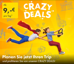 Bild zu Europcar Crazy Deals: bis zu 20% Rabatt auf Mietwagen, so bereits ab 9€ pro Tag