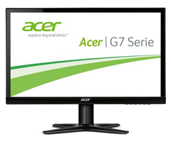 Bild zu bis 14 Uhr: Acer G277HLbid 69 cm (27 Zoll) Monitor (VGA, DVI, HDMI, Full HD, 4 ms Reaktionszeit, EEK A) für 199€