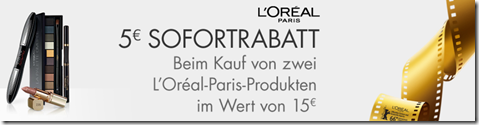 Bild zu Amazon: zwei L’Oréal-Paris-Produkten im Wert von 15 Euro kaufen + 5€ Rabatt erhalten