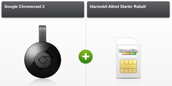 Bild zu Klarmobil AllNet Starter (200 Freiminuten, 100 Frei-SMS und 400MB Daten) + Google Chromecast für einmalig 1€ für 4,95€/Monat