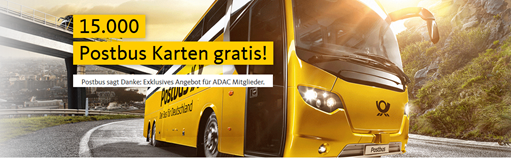 Bild zu ADAC Mitglieder: Postbus Karte ein Jahr lang gratis sichern (25% Rabatt auf alle Fahrten + Heißgetränk gratis)