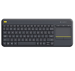 Bild zu Logitech K400 Plus Touch Wireless Tastatur schwarz (QWERTZ, deutsches Tastaturlayout) für 25,49€