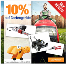 Bild zu Plus.de: nur heute 10% Rabatt auf Gartengeräte