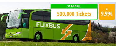 Bild zu FlixBus: 500.000 Tickets für je 9,99€