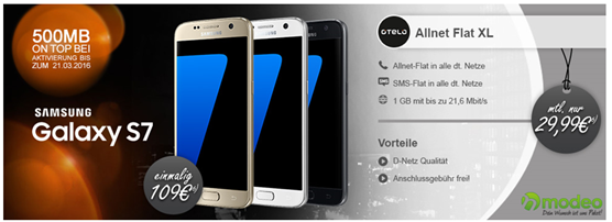 Bild zu Otelo XL (1,5GB Datenflat, SMS- und Sprachflat alle Netze) inkl. z.B. Top Smartphone ab 1€ für 29,99€/Monat