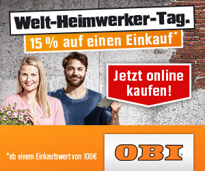 Bild zu OBI.de: 15% Rabatt auf alle Artikel im Sortiment (MBW: 100€)