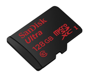 Bild zu SanDisk Ultra microSDXC 128GB (bis zu 80 MB/Sek) Speicherkarte + SD-Adapter für 33€