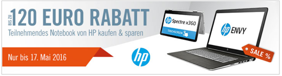 Bild zu Cyberport: bis zu 120€ Rabatt auf ausgewählte HP Notebooks