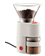 Bild zu Bodum Bistro Elektrische Kaffeemühle, Kegelmahlwerk, Verschiedene Mahlstufen, 160 W, creme für 78,99€