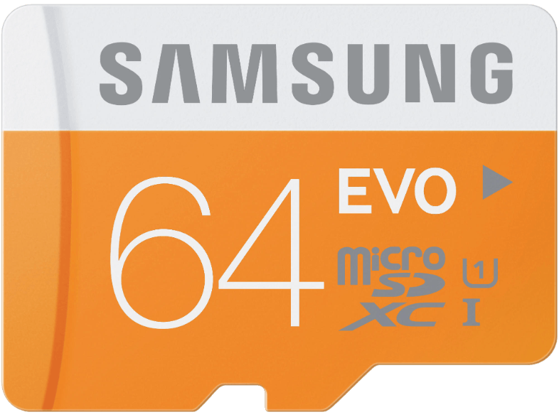 Bild zu 64 GB microSDXC Speicherkarte Samsung Evo für 12€