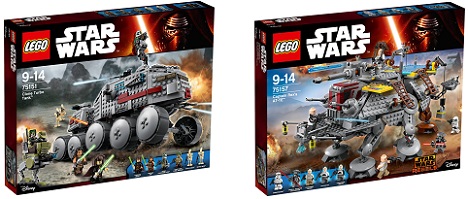 Bild zu Galeria Kaufhof: Zwei reduzierte Lego Bausätze, z. B. Star Wars Clone Turbo Tank (75151) für 95,69€ (Vergleich 119,80€)