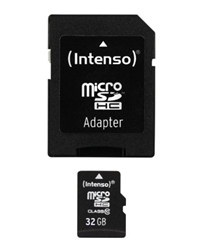 Bild zu Intenso Micro SDHC 32GB Class 10 Speicherkarte inkl. SD-Adapter für 5,99€
