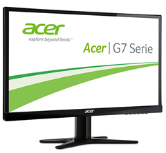 Bild zu Acer G247HYLbidx 60 cm (23,8 Zoll) Monitor (VGA, DVI, HDMI, Full HD, 4 ms Reaktionszeit, EEK A) für 99,95€