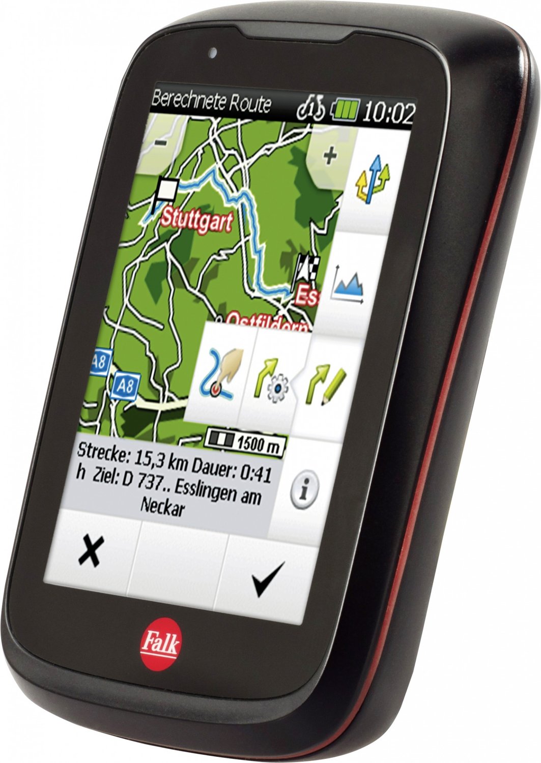 Bild zu Fahrrad Navigationsgerät Falk Tiger Geo für 99€