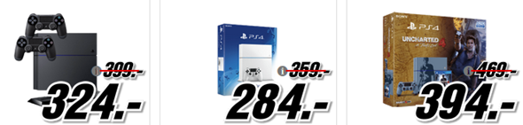 Bild zu Media Markt: 75€ Rabatt auf ausgewählte Playstation 4 Modelle