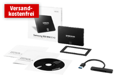 Bild zu SAMSUNG 850 Evo Starter Kit 500 GB 2.5 Zoll intern für 139€